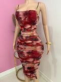 Mesh Floral Dress