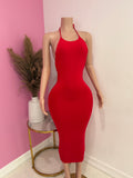 Halter Maxi Dress (Red)
