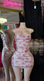 Sequin Floral Dress W/ Back Bead