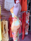 Floral Open Back Maxi Dress