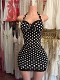 Polka Dot Dress (Black)