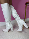 Knee High Boot (White)