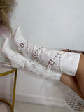 High Heel Boot (White)