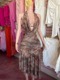 Halter Open Back Dress