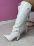 Knee High Boot (White)