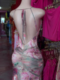 Floral Open Back Dress