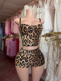 2 PC Set Leopard Print