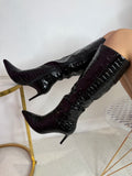Mid Heel Boot (Black)