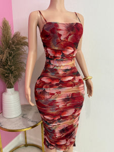 Mesh Floral Dress