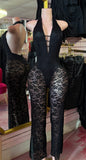 Lace Halter Jumpsuit (Black)