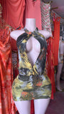 Mini Dress W/ Rhinestones