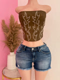 Cowgirl Corset Top (Brown)